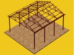 Металлические каркасы из профильных труб